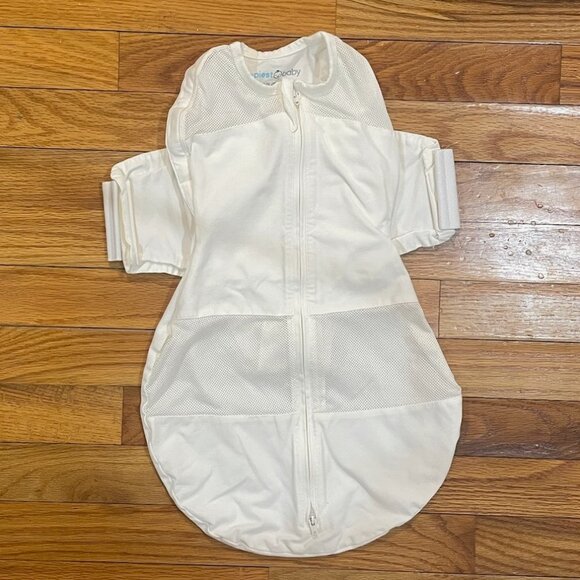 Happiest Baby SNOO Sleep Sack 5-Second Baby Swaddle 2-Piece Lot, Small, Ivory - Picture 2 of 13